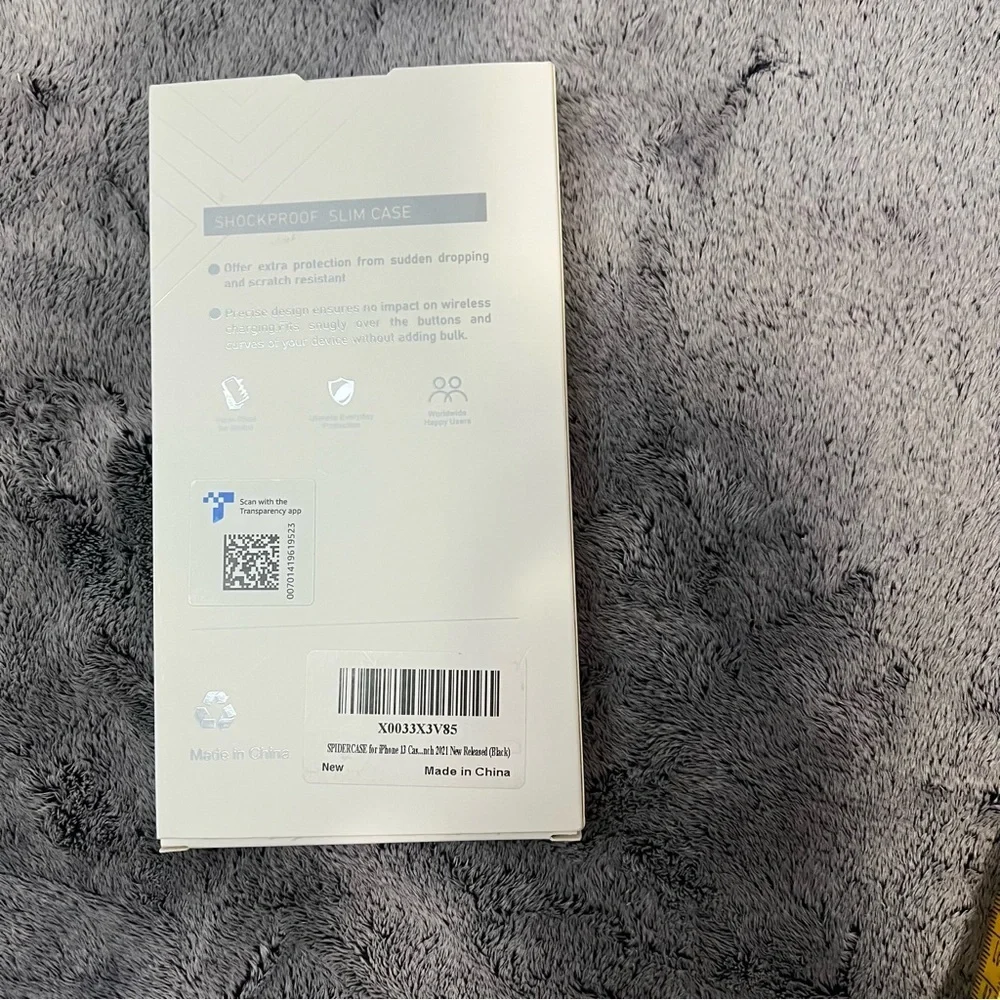 Black Shockproof Slim Phone Case for iPhone 13 NIB